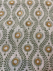 Linen fabric, Fabric by yard, Hand printed fabric, Block Print Fabric, Indian Fabric